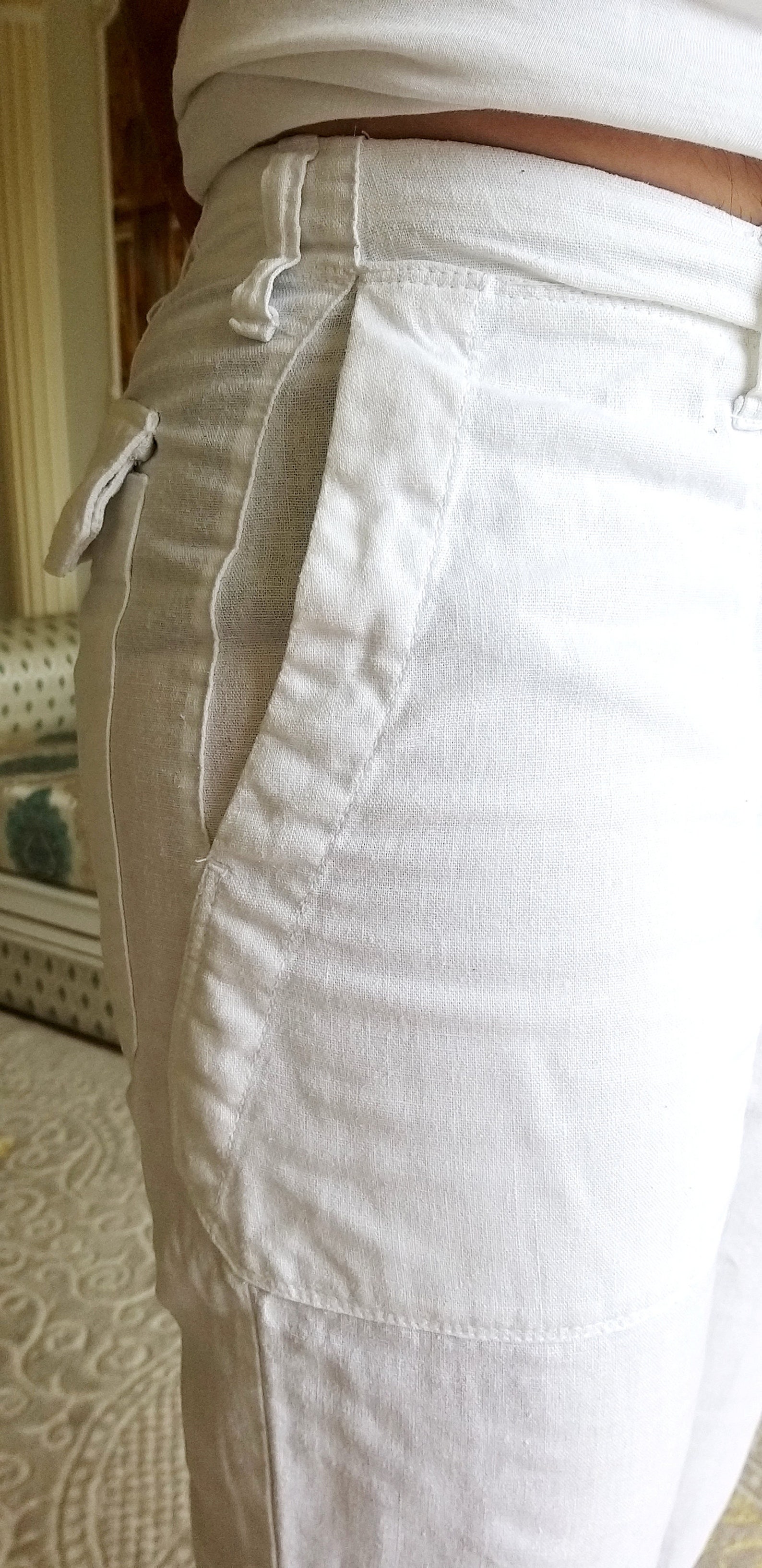 Mens Linen Pants Mens White Pants Retro Pants Chino Pants Mens Etsy