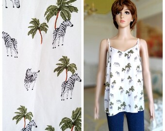 PESTO☆TREE SLEEVELESS TOP Waldeal Mens Palm Tree Sunset Sleeveless Beach Tank Tops