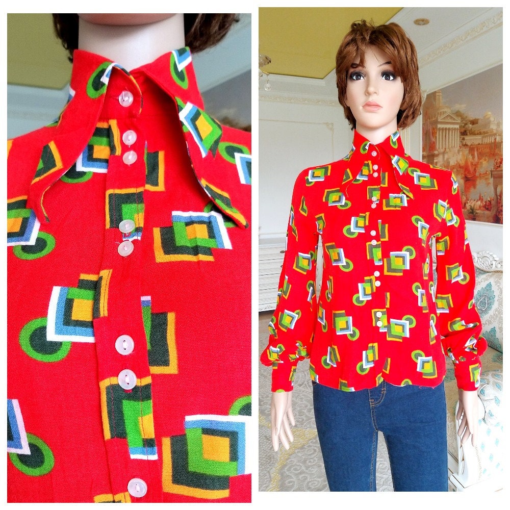 Womens Shirts Womens Blouse Rainbow 