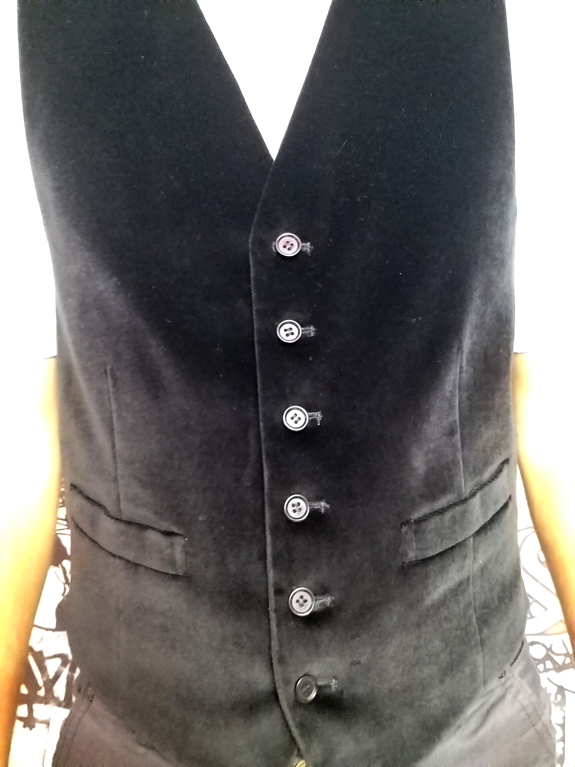 Mens Clothing groomsman gift Mens velvet Vest Vintage groom Etsy