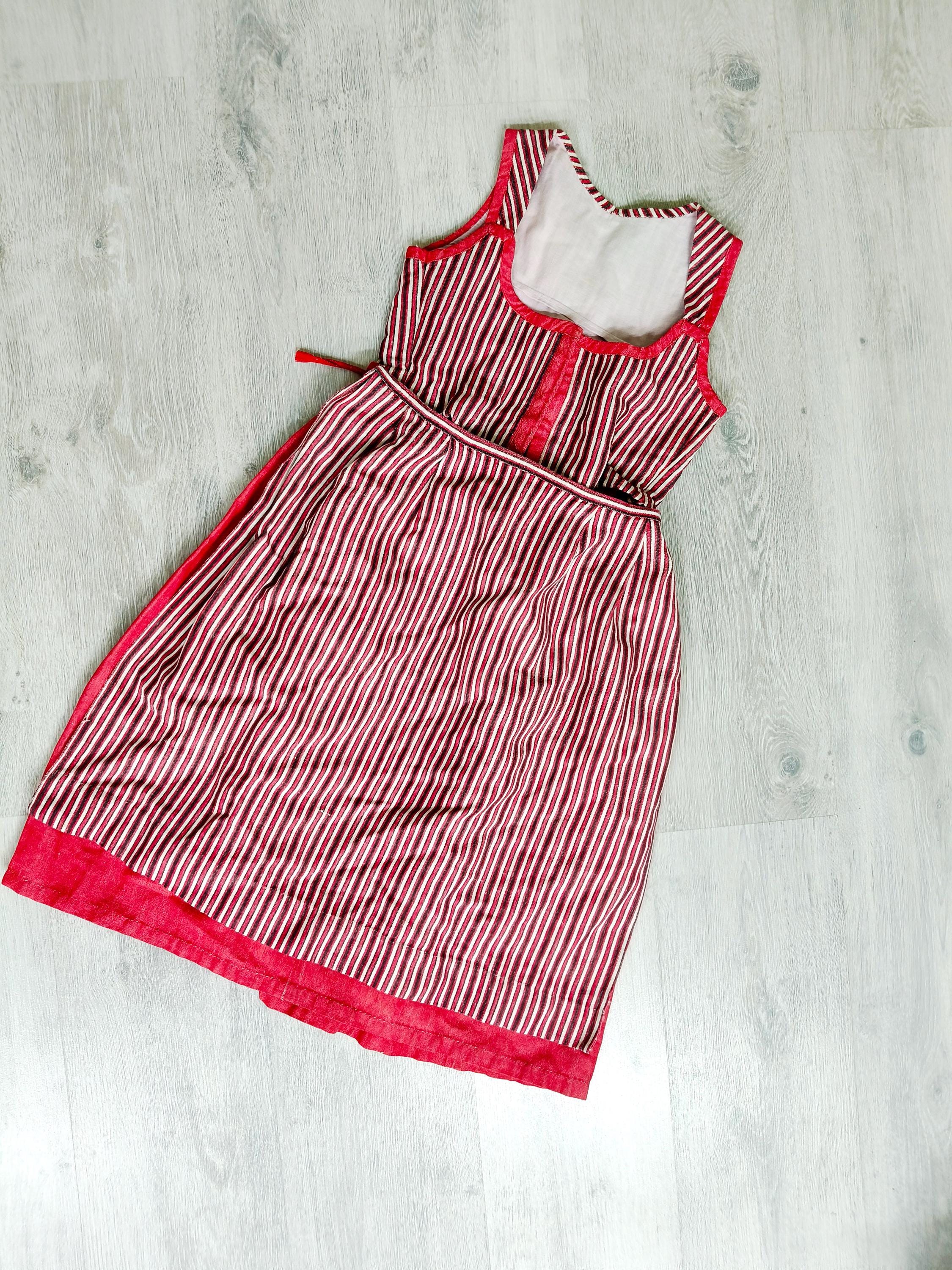 8 years RARE RED girls Dirndl Dress Oktoberfest Clothing austrian Dirndl kids bavarian dress German Festival Dress Folk Dress oktoberfes