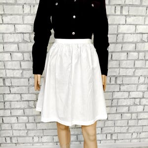Mezzo grembiule francese da fattoria Grembiule bianco Grembiule bianco Grembiule in pizzo di cotone Grembiule di cotone grembiule da cucina grembiule da lavoro uniforme grembiule da cuoco