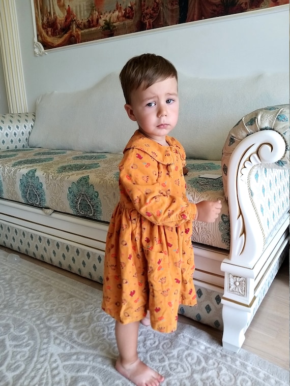 Vestido niña mostaza new arrivals