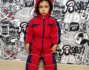 house on the hill baby／Sweat Suit (Ski) 2T Baby Ski Suit Red Ski Suit Kid Ski Suit Mountain Clothing