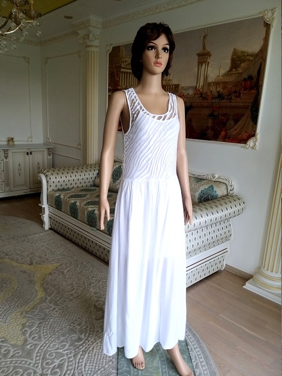 white long dress minimalist wedding dress white s… - image 4