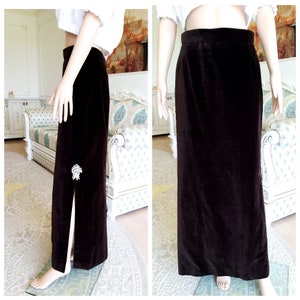 brown velvet skirt brown skirt Long skirt womens skirt Vintage maxy skirt Boho skirt  M casual skirt Bohemian skirt