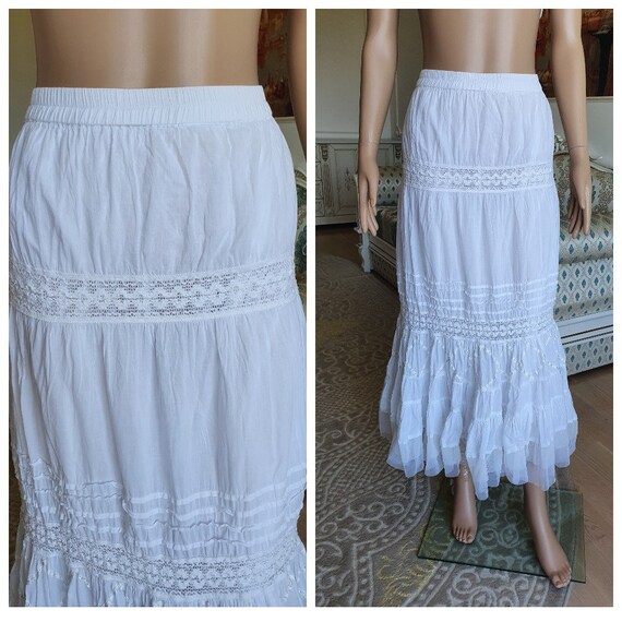 Peasant clearance eyelet skirt