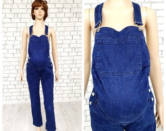 maternity Clothing maternity jean jumpsuit S Denim jumpsuit Denim Overall womens jean overalls pants Retro Bib Dungarees grunge overall