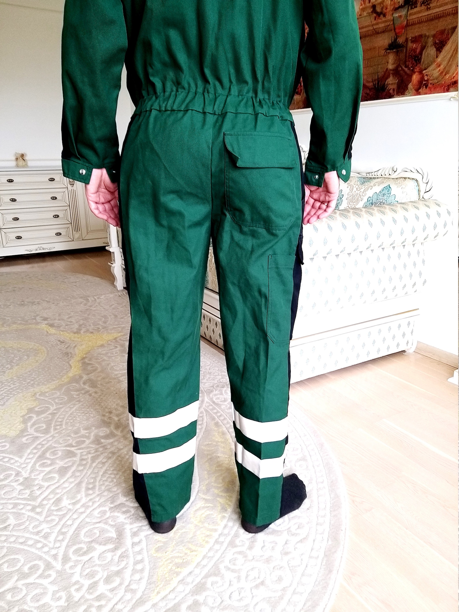 One Piece Green Coveralls Vintage Green Jumpsuit Mens Overalls Etsy