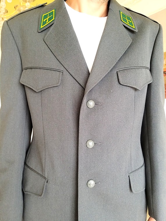 80s Military Clothing Mens military jacket L  Mil… - image 2