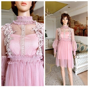 Prom dress S womens dress Cottagecore Dress prairie dress Fairy Dress french dress bridgerton dress  Milkmaid Dress vintage cute dress