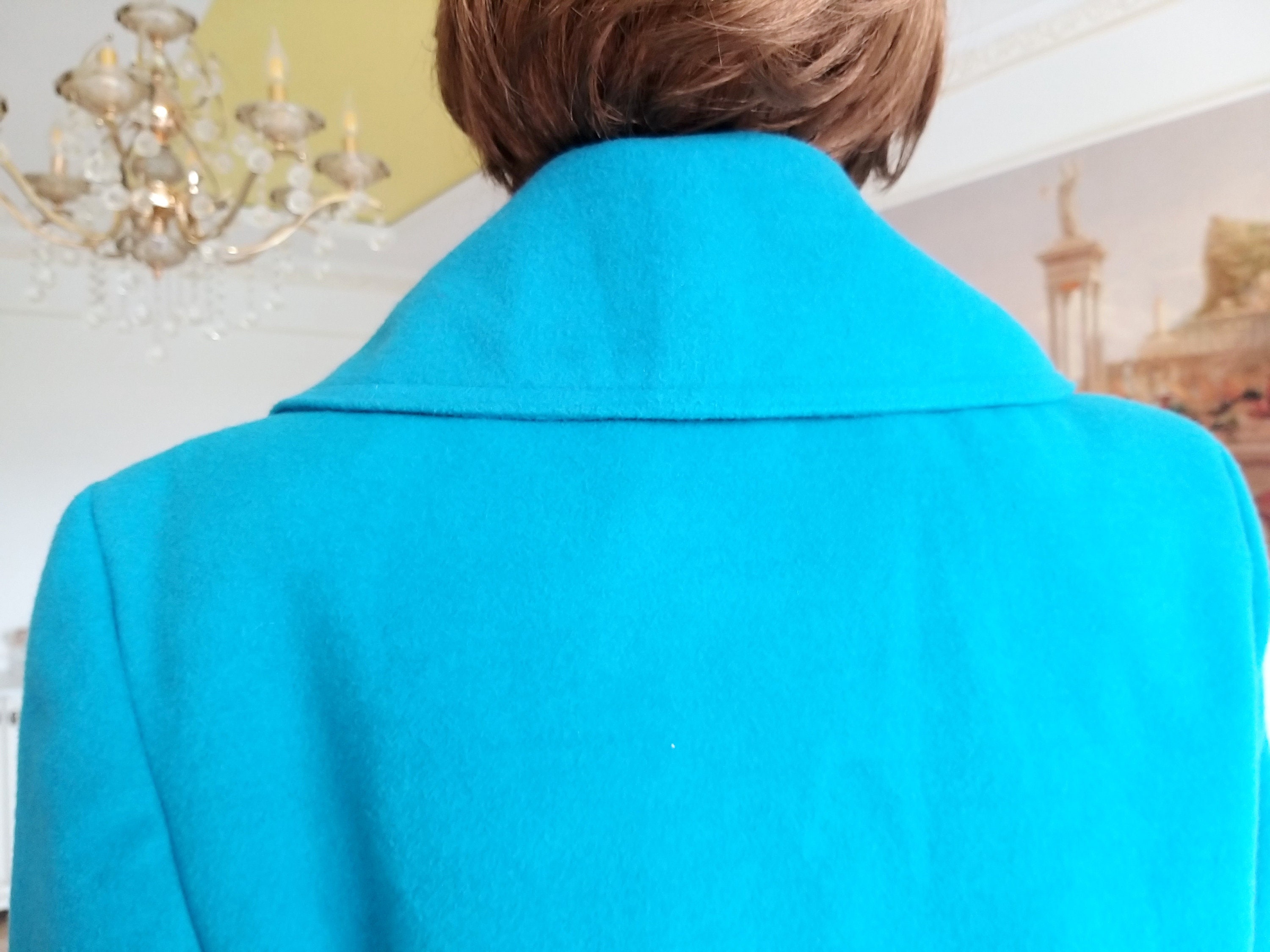 Womens Coat L Winter Coat Cashmere Coat Retro Coat Cozy Coat Etsy