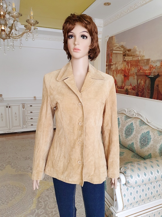 Blazer camel mujer online