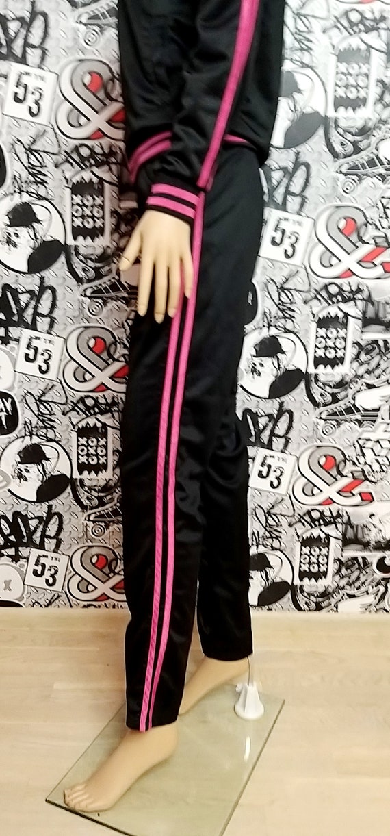 unisex track suit black womens sport suit vintage tra… Gem