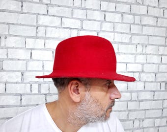 Melegari Faustmann Cappello Tirolese In Loden – Modello Alpino Da Montagna, Feltro Di Lana, Finto Osso Di Cervo, Uomo E Donna, Estate/Inverno