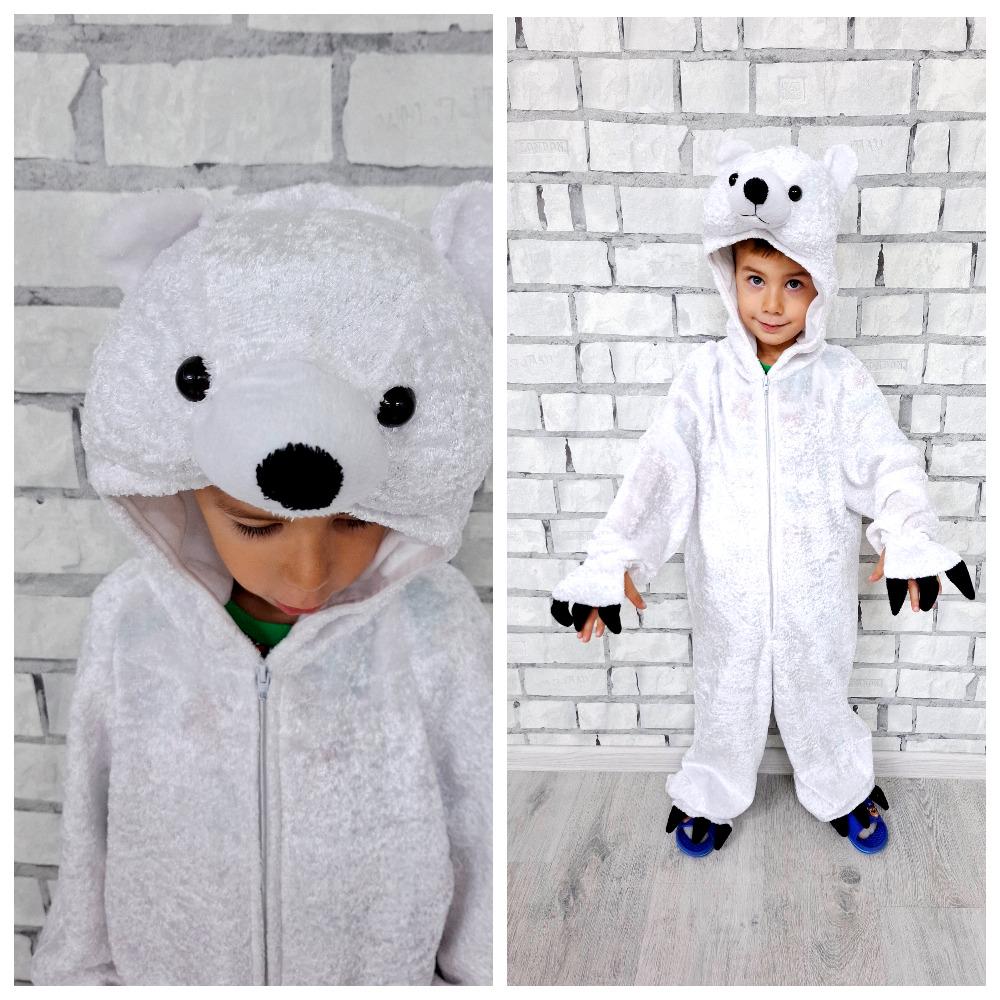 5T Kids Cosplay Kids Polar Bear Costume Kids Halloween Costume Animal Costume Toddler Costume Bear Jumpsuit Children Costume Etsy