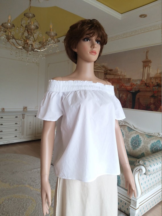 Victorian style Dirndl Blouse Crop Blouse folk blo