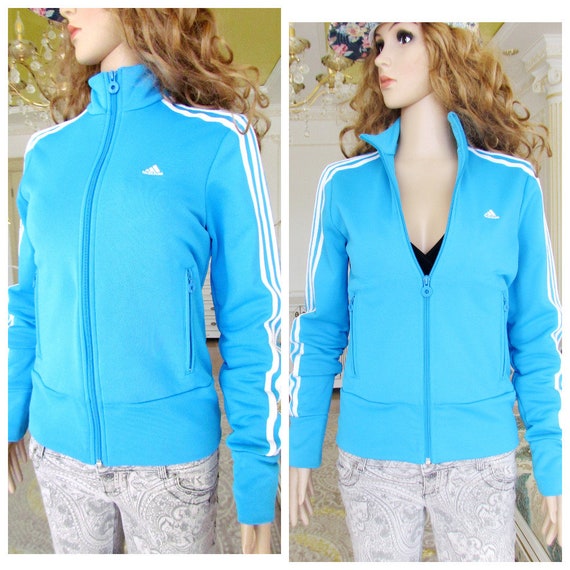 blue adidas sweatshirt womens