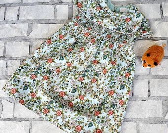 4T peter pan collar dress Baby dress girl dress Kids dress child dress toddler dress summer outfit summer dress Floral dress