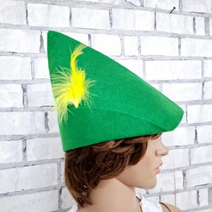 ADULT peter pan hat halloween Costume Accessories costume robin hood hat Cosplay Hat halloween hat peter pan costume