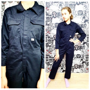 navy blue coveralls unisex Overalls One Piece Coveralls  kids Jumpsuit navy blue Overall  Childrens Overall  workwear mechanic uniform