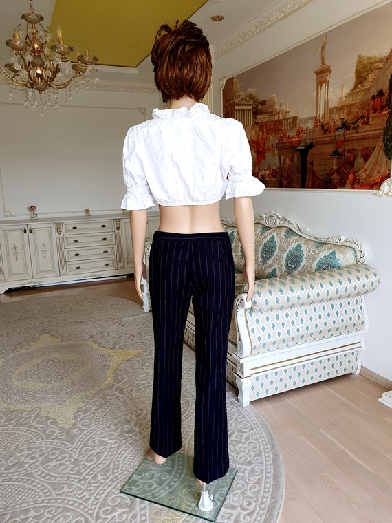 Pantalon femme rayé hotsell