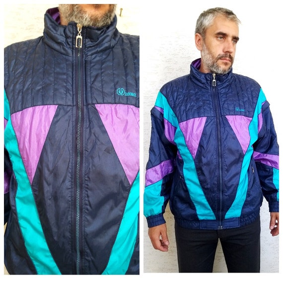 blue watercolor windbreaker