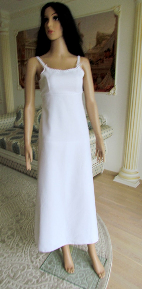 minimalist wedding dress XXS white sundress white… - image 8