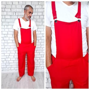 ADULT Unisex clown Costume party womens clown Clothing halloween Clothing halloween costume clown cosplay Red clown Overall  XL