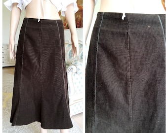 long khaki skirts etsy