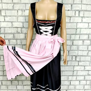 black Pink Dirndl Dress 2XL Oktoberfest Clothing bavarian dress German Dress Festival Dress Folk Dress oktoberfest dress