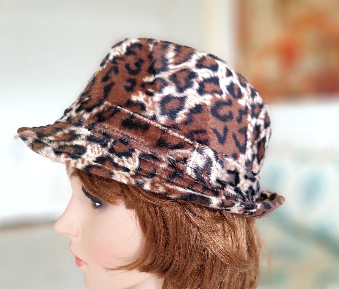 safari leopard hat