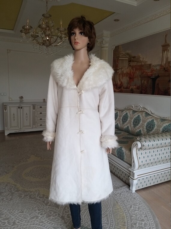 faux fur coat l white coat sheepskin coat women co