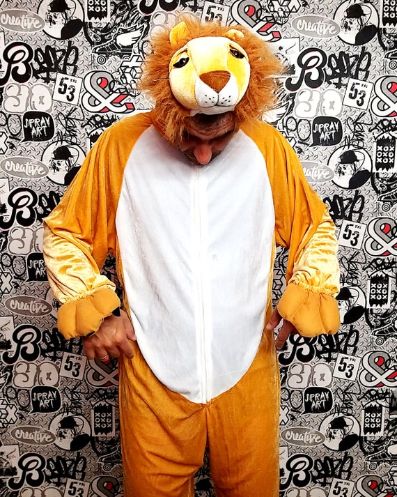 ADULT Cosplay M L Lion Costume Halloween Costume Lion Kigurumi