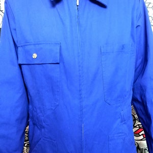 One Piece Blue Coveralls Vintage Blue Jumpsuit Mens Overalls Zip up ...