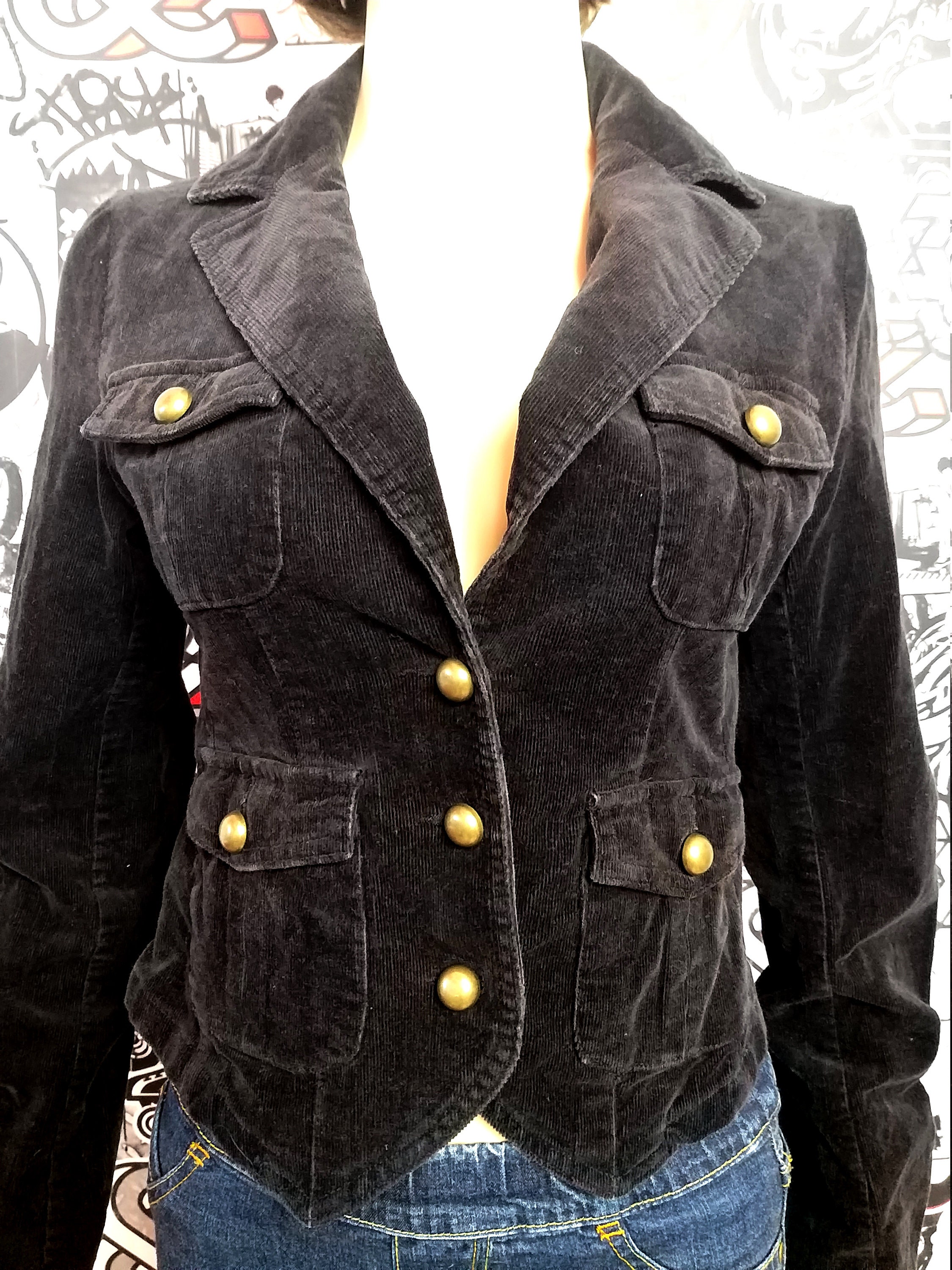 Black blazer Military Style military Clothing military blazer Etsy