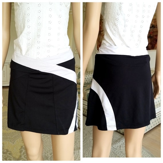 pickleball clothing womens skirt Vintage sportswear Black skirt skort beach skirt summer skirt skirt shorts sport skirt tennis skirt L-XL