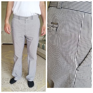 Mens Pants chino pants striped pants Golf Pants black white srtiped Trousers suit trousers suit Pants minimalist pants Formal event Pants
