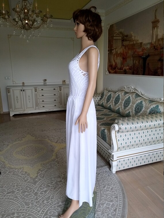 white long dress minimalist wedding dress white s… - image 5