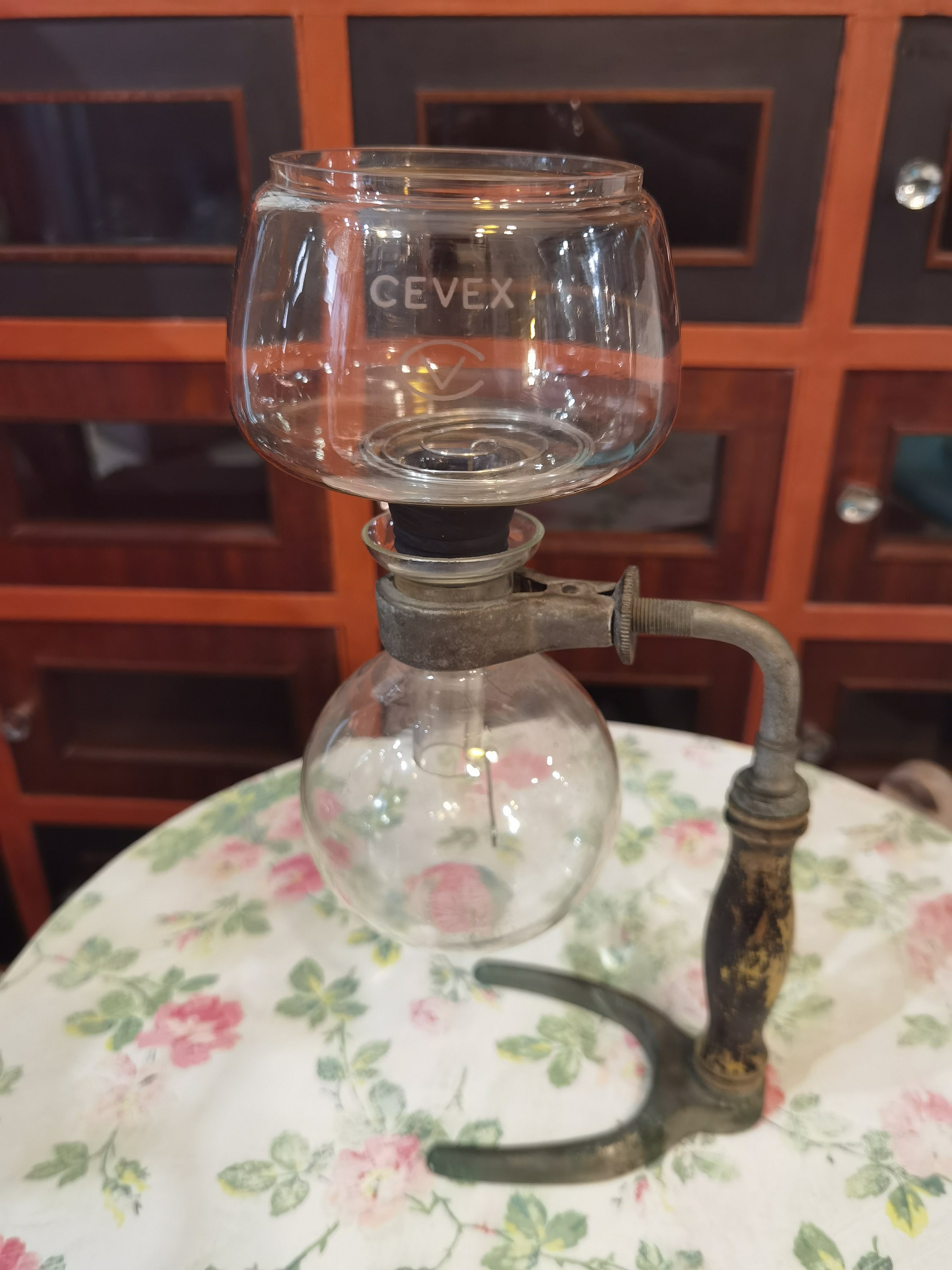 Beautiful old traditional coffee maker Cafetière Hellem - vacuum