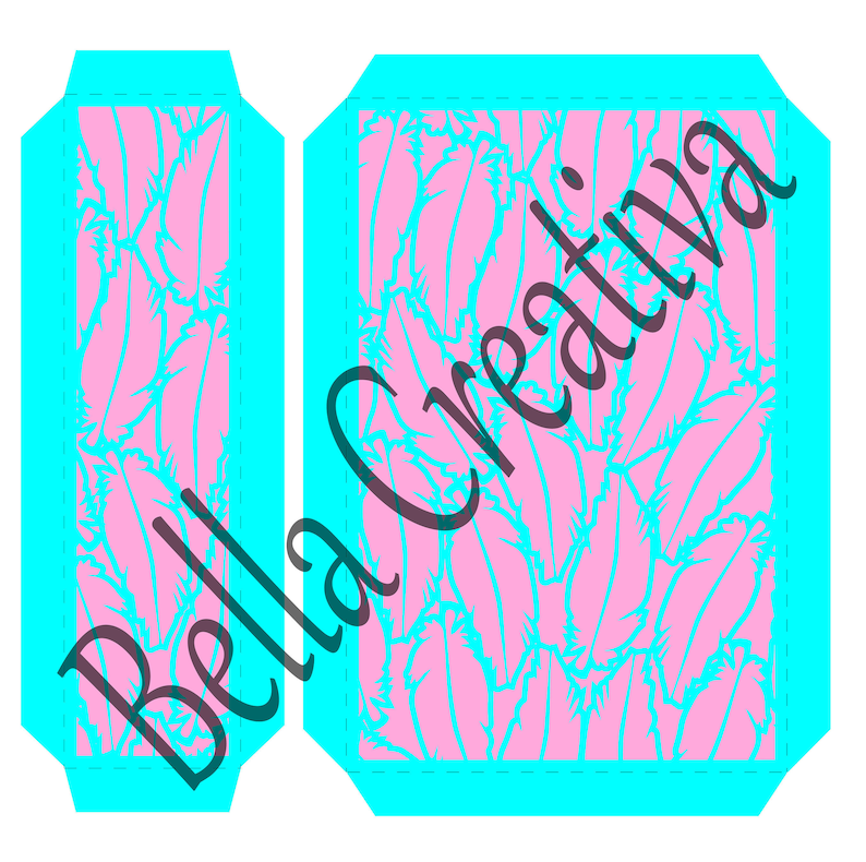 Feathers SVG Window Pockets Add On to Complement the Esencia SVG Mini Albm
