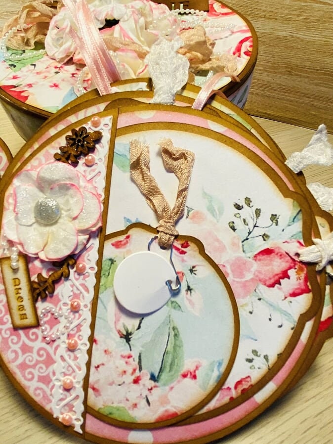 Hat Box & Circular Mini Album SVG Cutting Files for Etsy