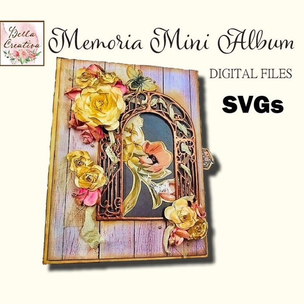 Memoria Mini Album - Versatile SVG Cutting Files for creating your own mini album - Scrapbooking, pdf instructions, video tutorials