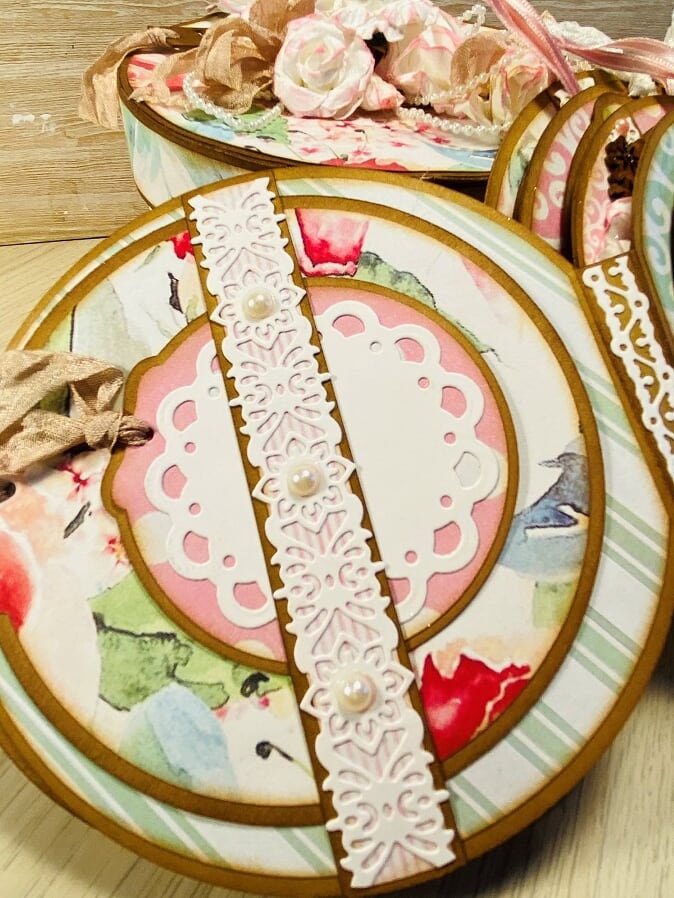 Hat Box & Circular Mini Album SVG Cutting Files for Etsy