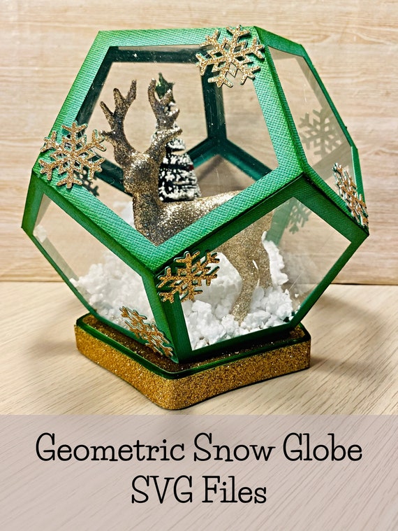 Download Geometric 3d Snow Globe Svg Cut Files For Electronic Cutting Etsy
