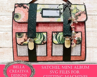 Satchel Folio - SVG Cut Files for Electronic Cutting Machines - Video Tutorials, PDF Instructions