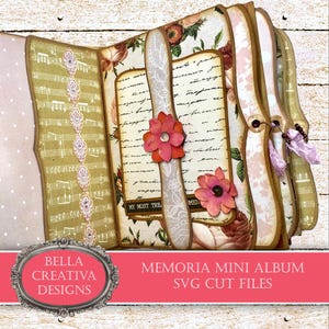 Memoria Mini Album - Versatile SVG Cutting Files for creating your own mini album - Scrapbooking, pdf instructions, video tutorials