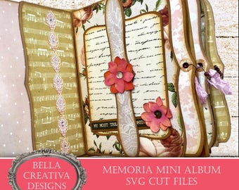 Memoria Mini Album - Versatile SVG Cutting Files for creating your own mini album - Scrapbooking, pdf instructions, video tutorials