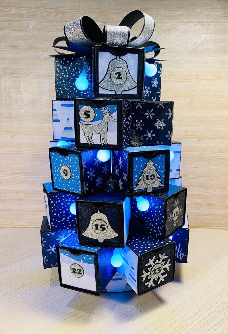 Advent Calendar SVG Cut Files for Electronic Cutting Etsy
