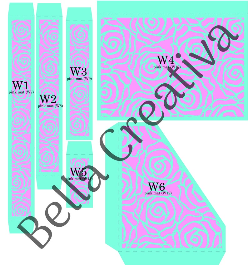 Roses SVG Window Pockets Add On to Complement the Esencia SVG Mini Album